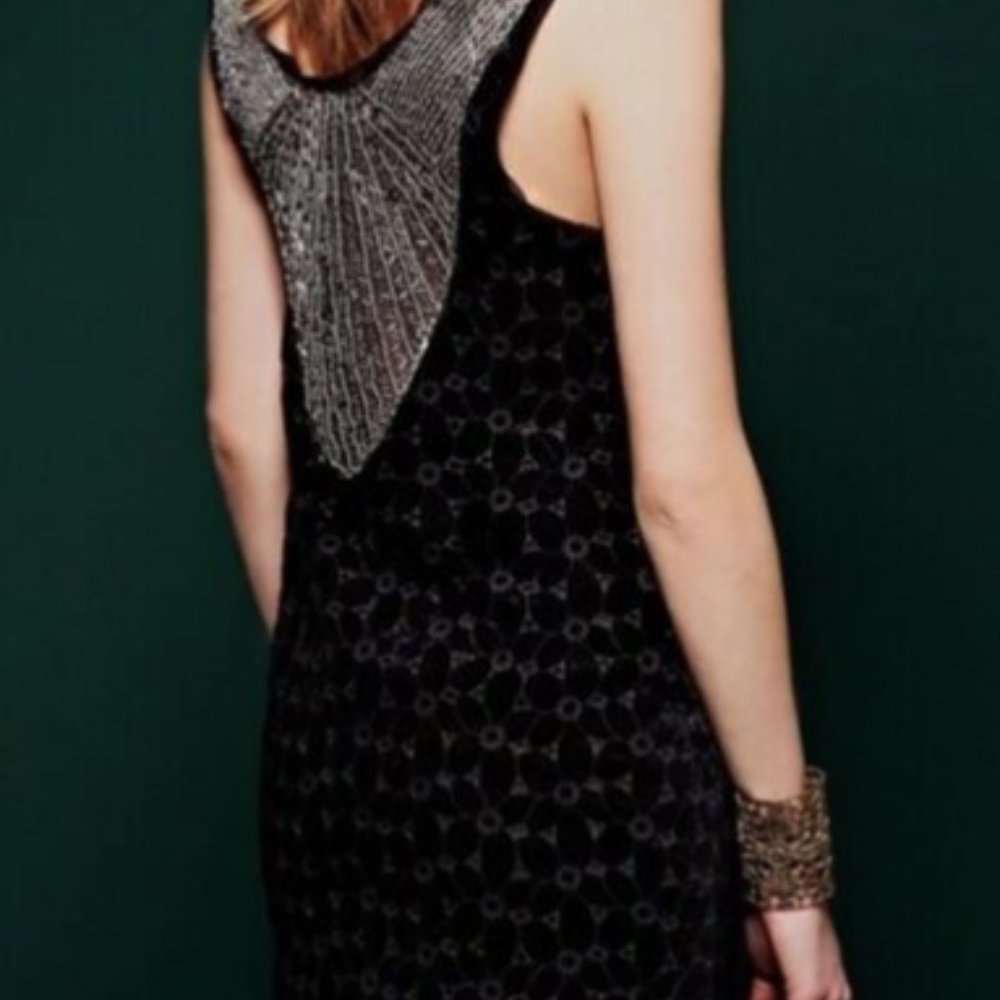 FREE PEOPLE Danced to Pieces Velvet Shift Dress